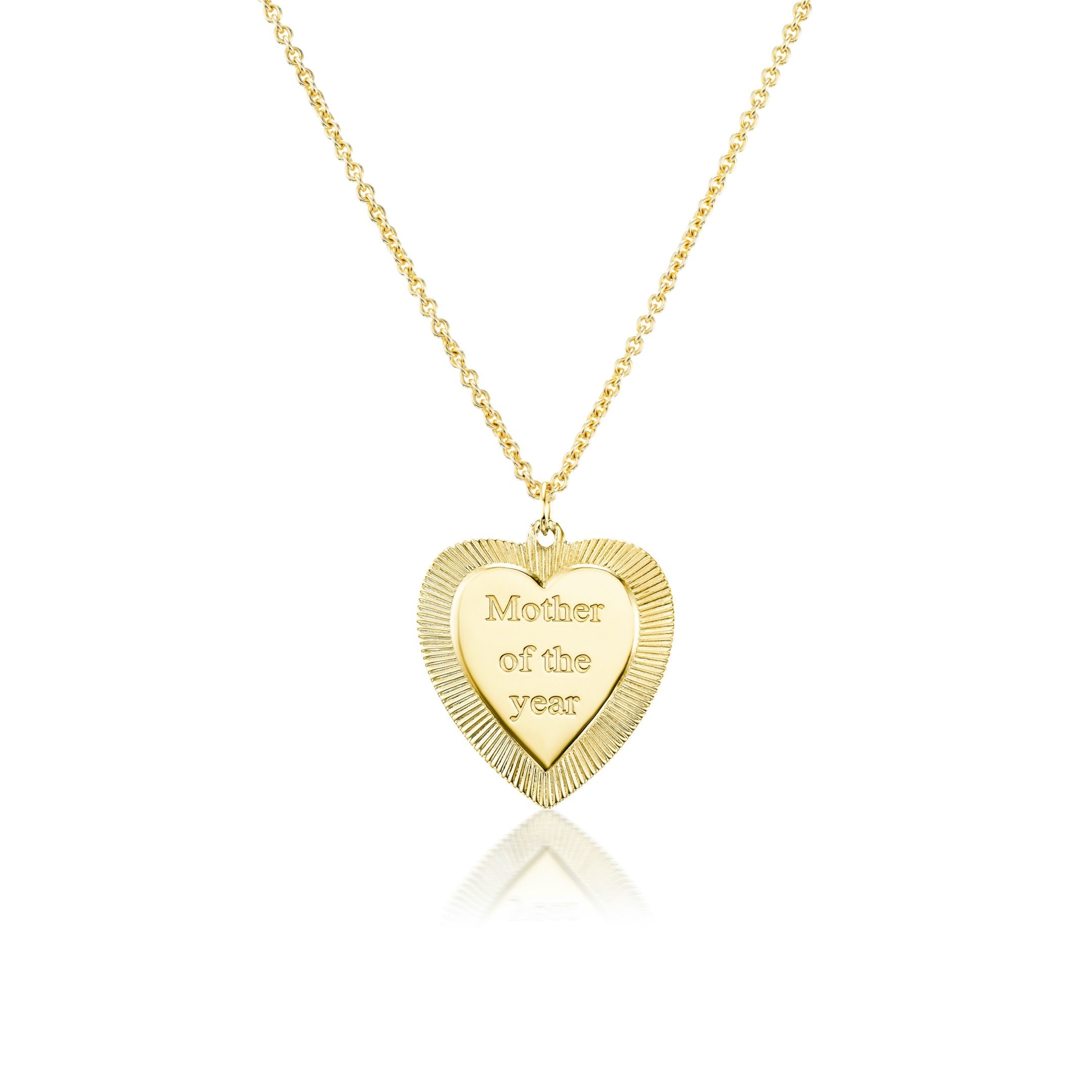 Gold "Mother of the Year" Necklace