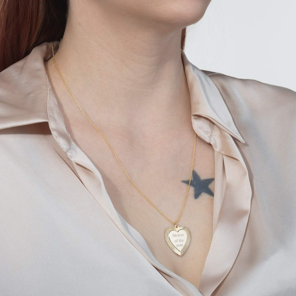 Gold "Mother of the Year" Necklace