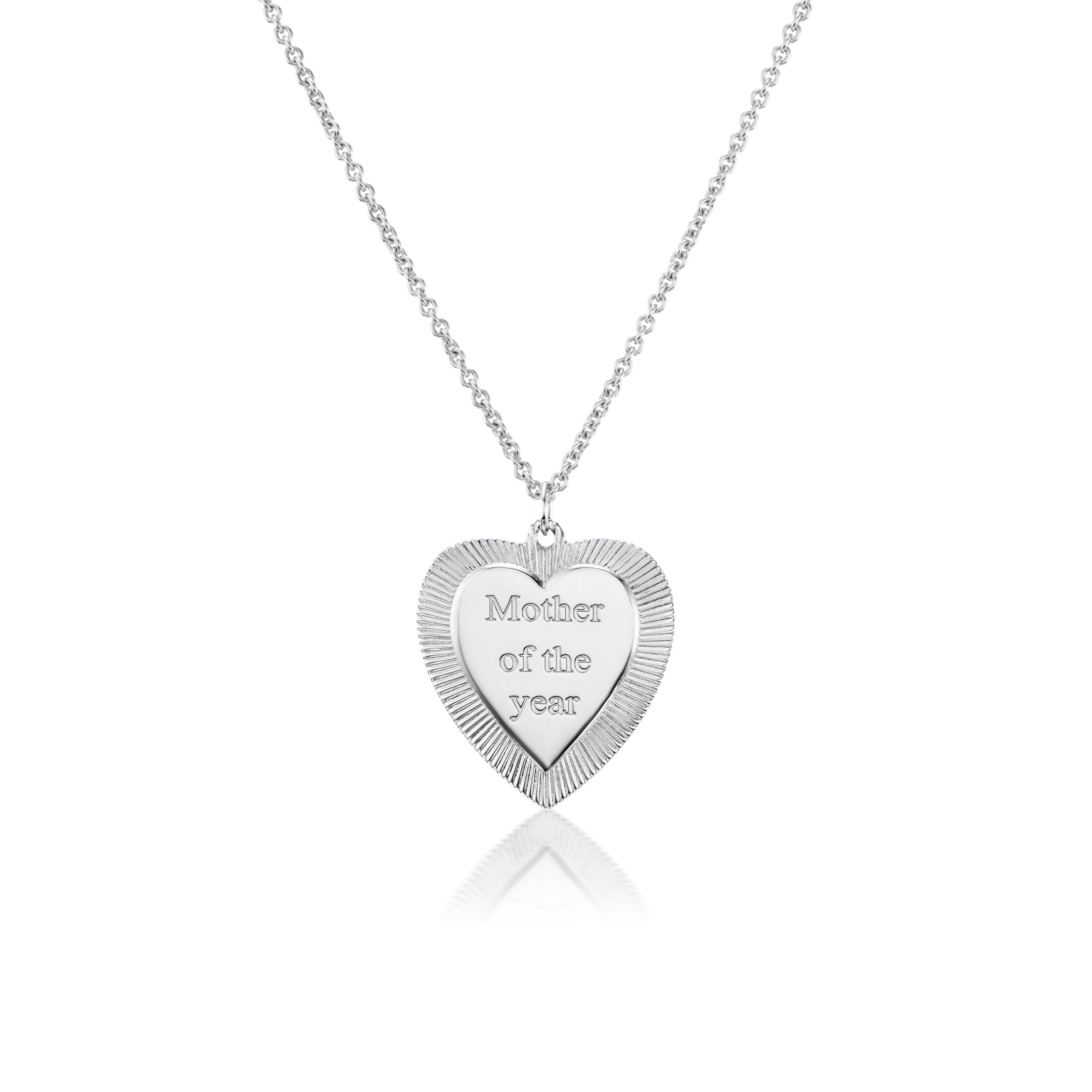 Silver "Mother of the Year" Necklace