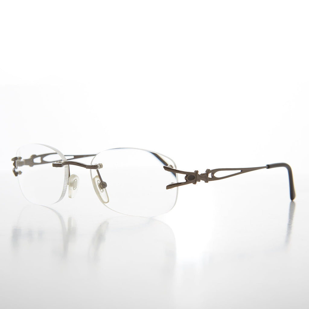 Rimless Readers with Metal Temples - Nicky