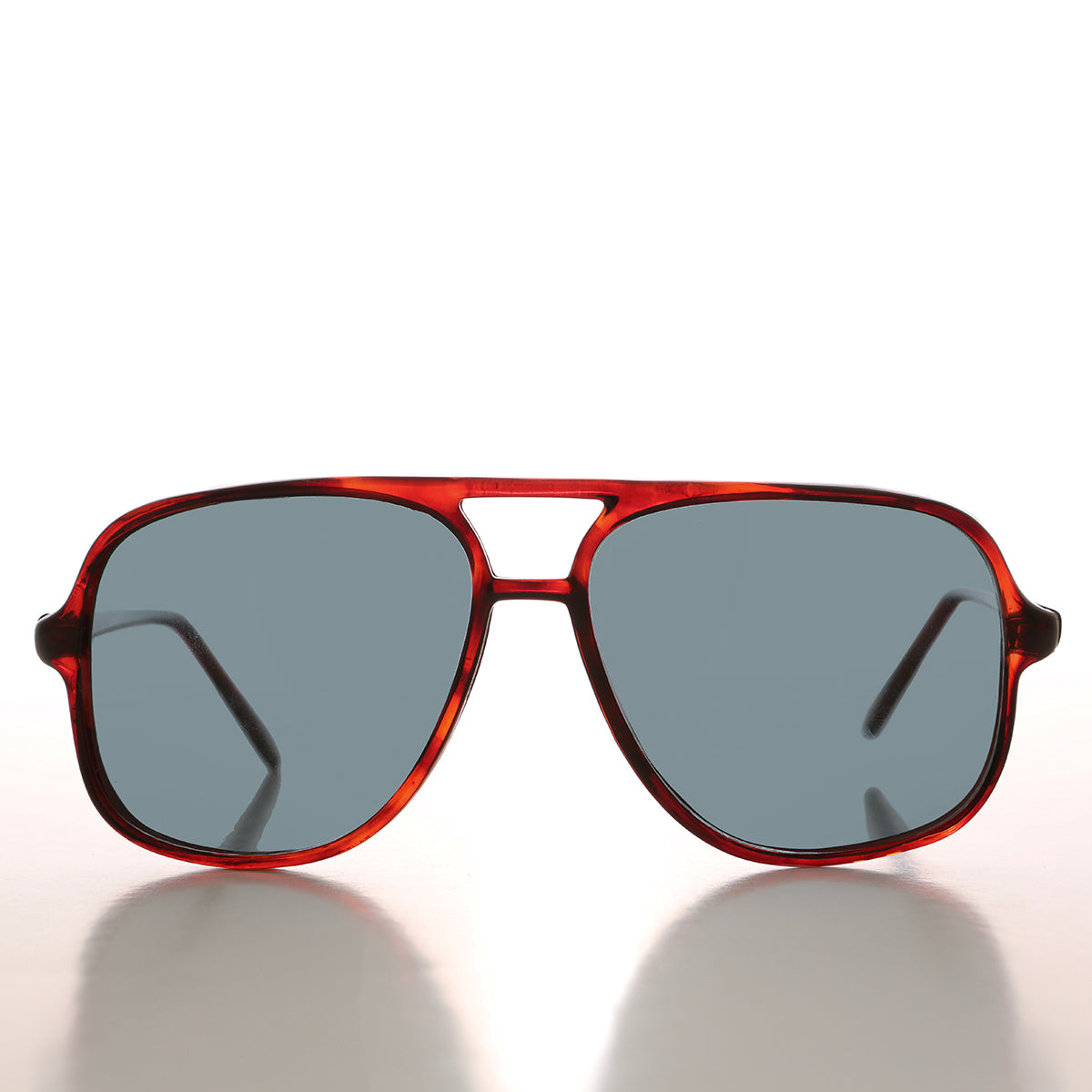 80s Square Aviator Polarized Glass Lens - Nielsen