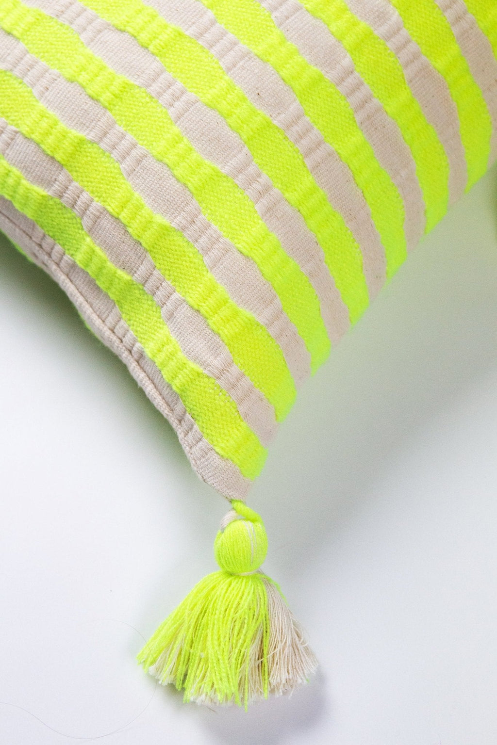 Antigua Pillow - Neon Pink and Yellow