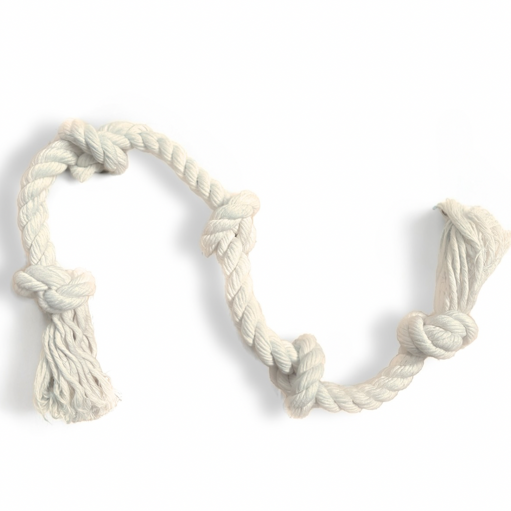 100% Organic Cotton Rope Dog Toy - 5 Sizes | Boba & Vespa