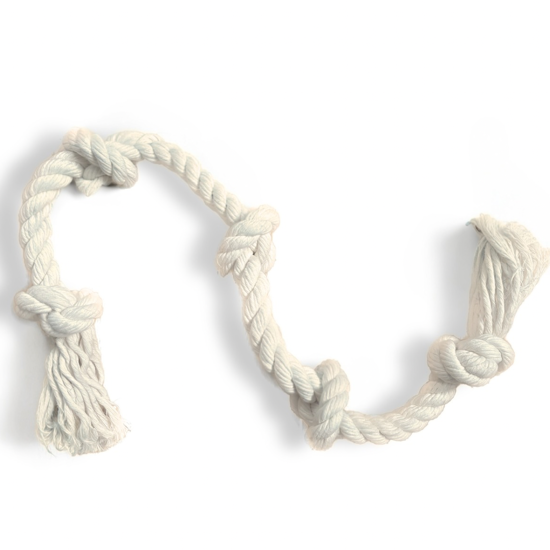 100% Organic Cotton Rope Dog Toy - 5 Sizes | Boba & Vespa