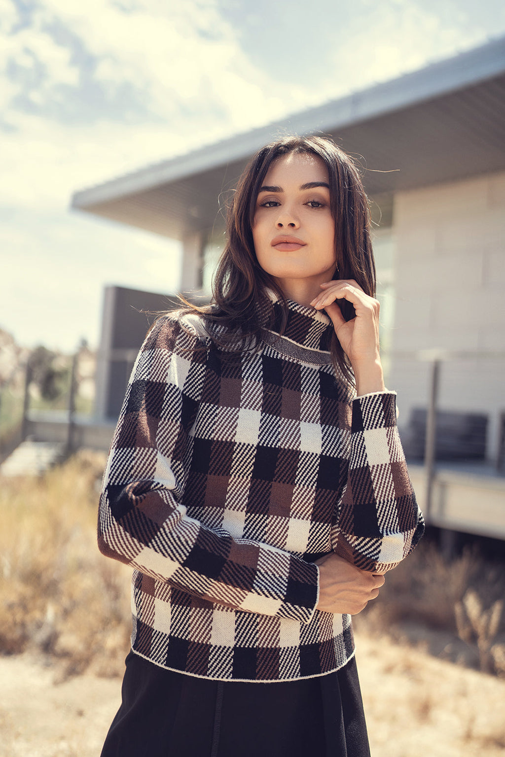 KNIT TURTLENECK SWEATER