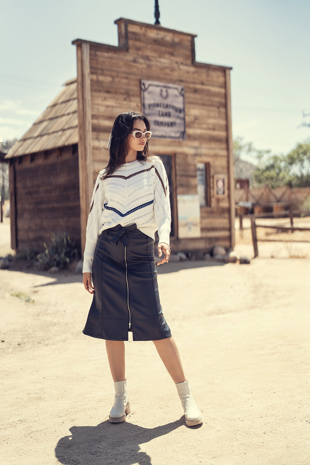 EYELET SWEATER
