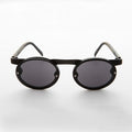 90s Oval Goth Sunglasses with Floating Brow line - Oswald