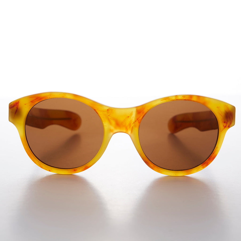 Classic Pantos Round Sunglass with Paddle Temples - Otto