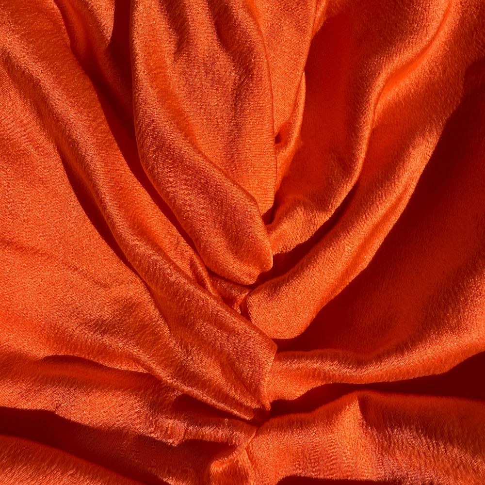 Organic Silk Hair Bonnet Tomato Red