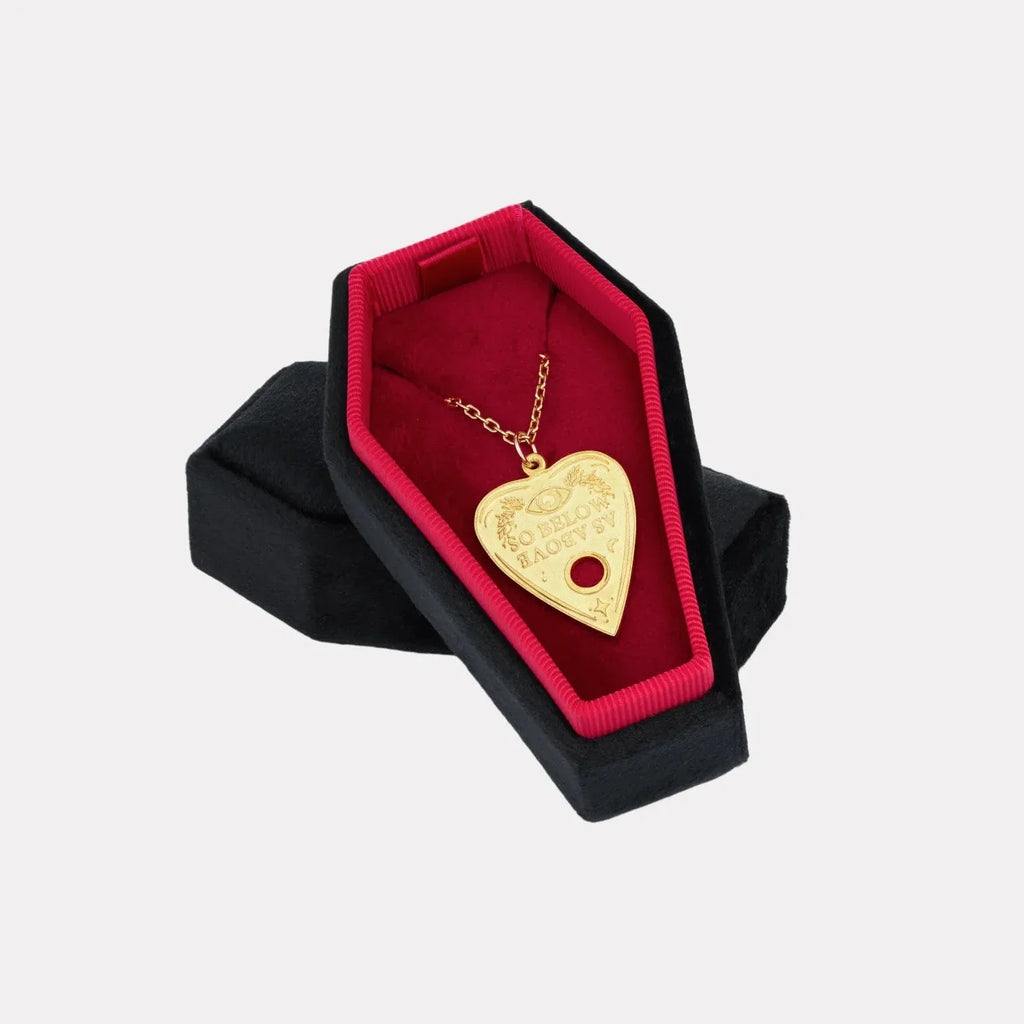 Gold Ouija Slider Pendant