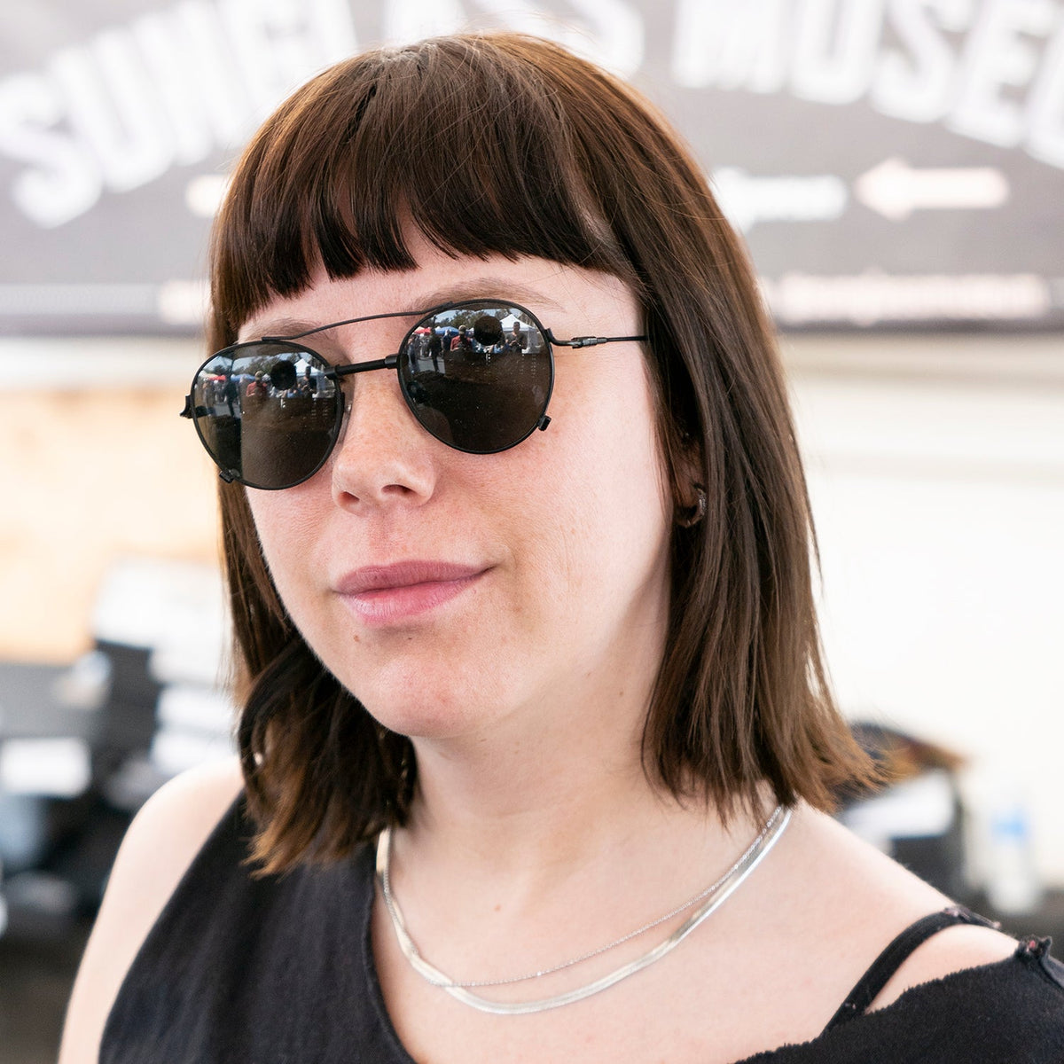 Round Aviator with Industrial Accents - Ray