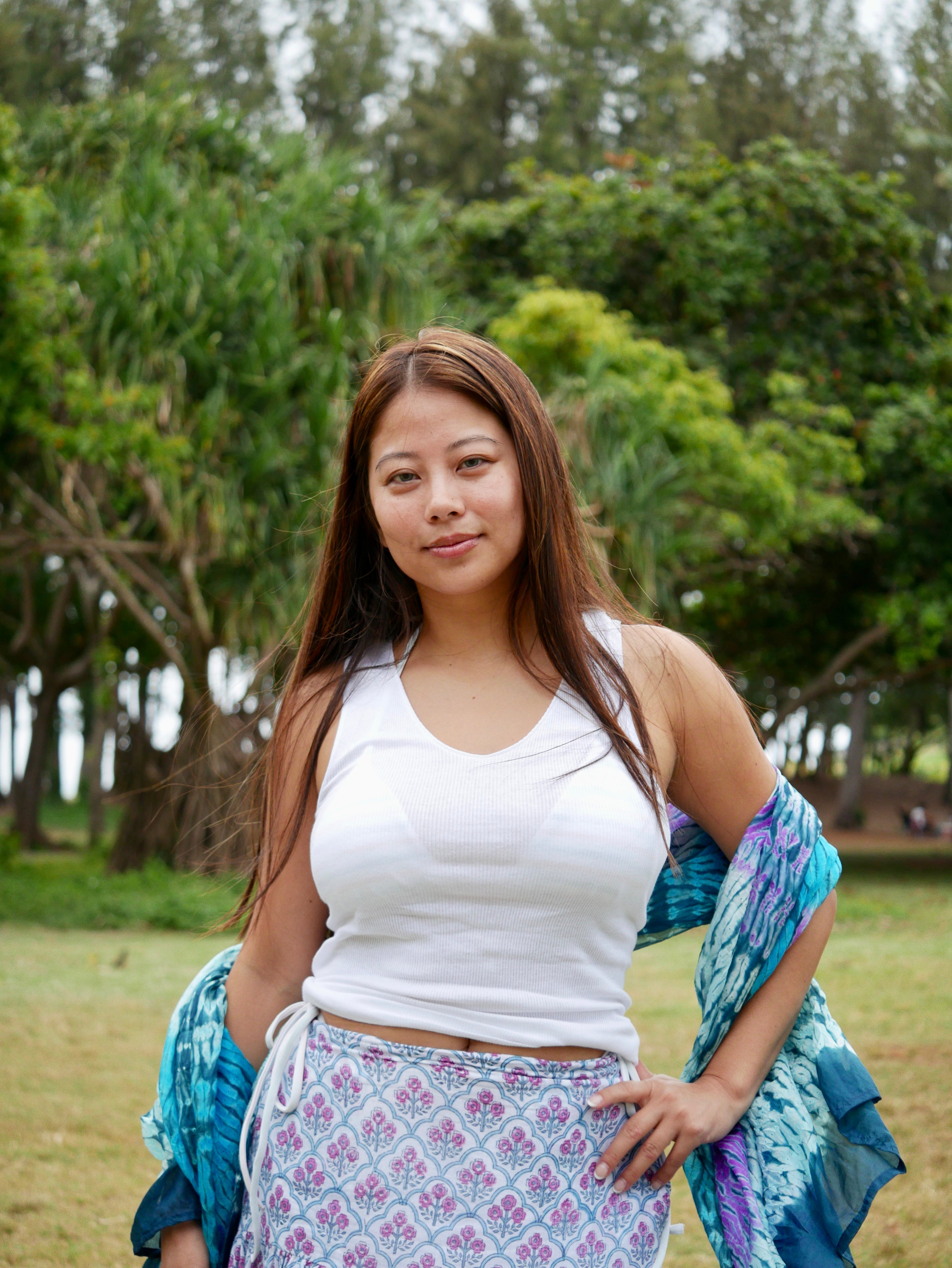 Yoko Silk Scarf — Aura