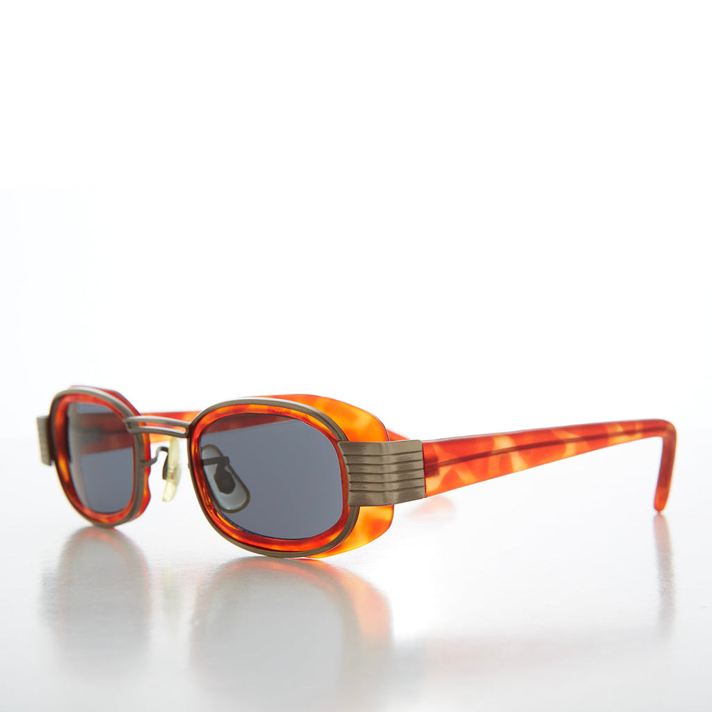 Rectangular Sunglass with Goggle Rim - Paymer