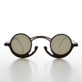 Funky Round Unique Steampunk Sunglasses - Pepe