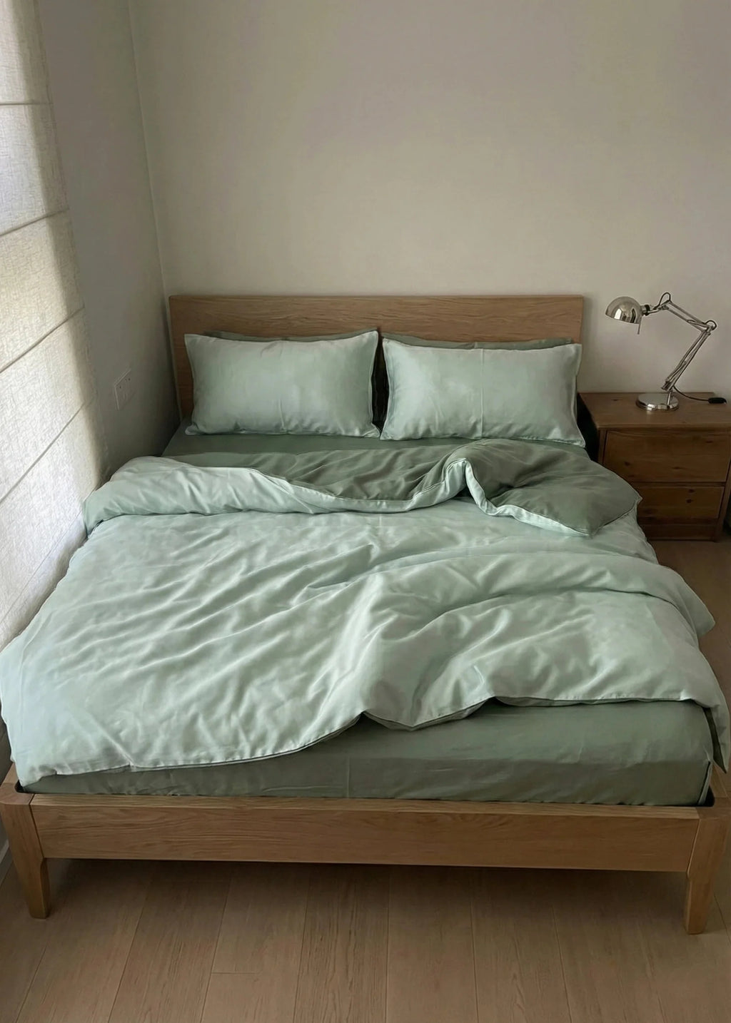 Adeline Pastel Silky Cooling TENCEL™ Bedding Set / Green