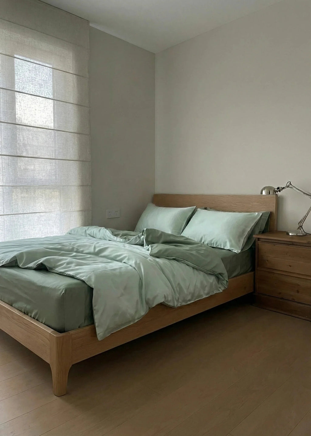 Adeline Pastel Silky Cooling TENCEL™ Bedding Set / Green