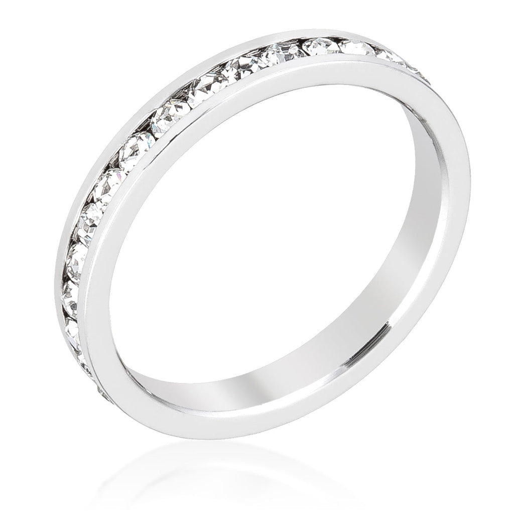 Avera Snowflake 0.35ct Cz Simple Holiday Charm Band Ring