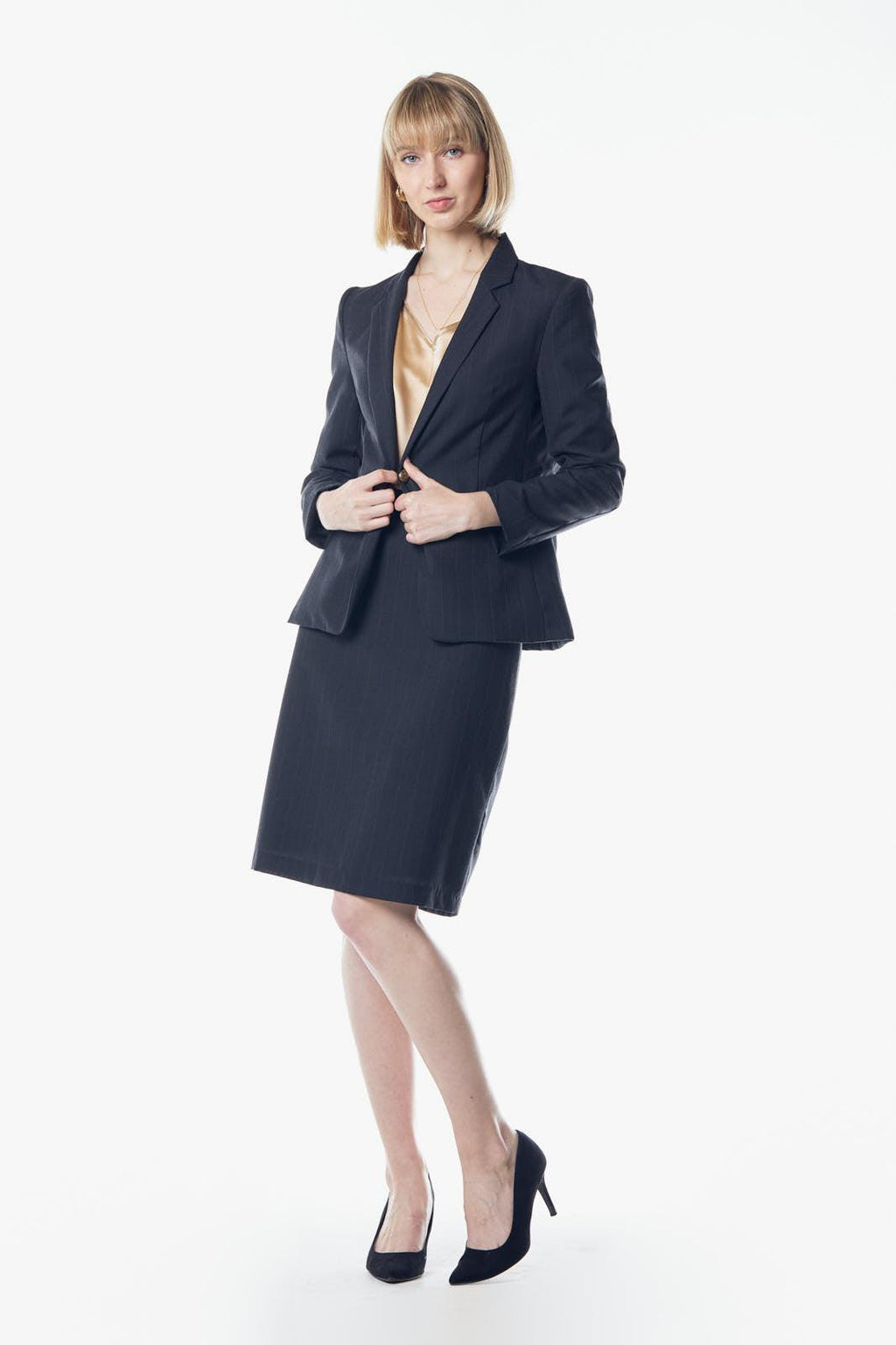 Tailoring Dark Grey Blazer – Classic Single-Breasted Blazer