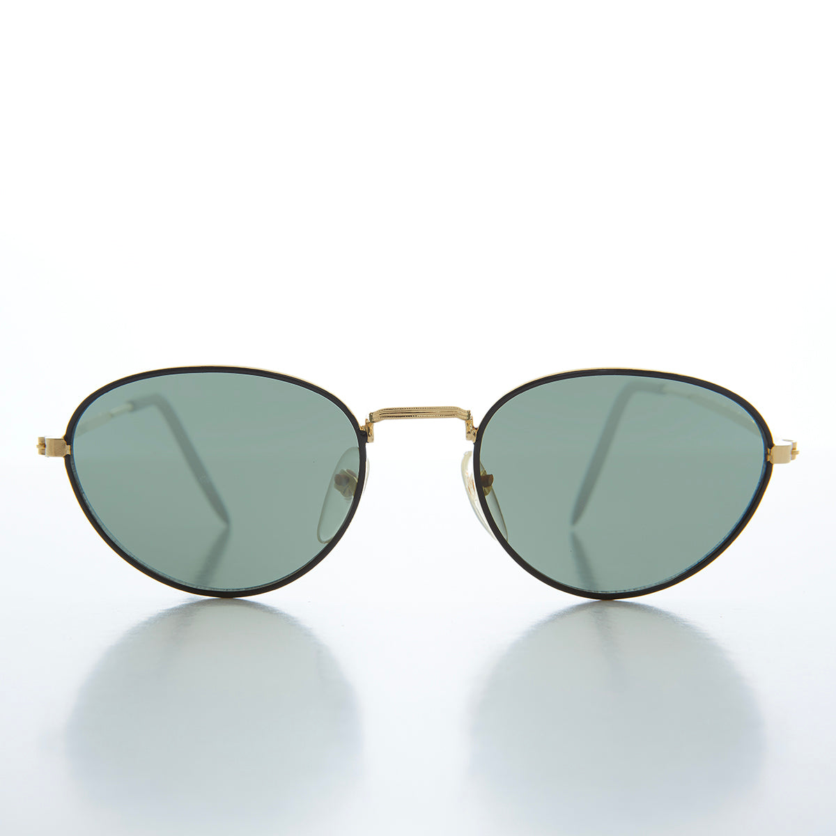 Oval Gold Vintage Sunglasses - Reggie