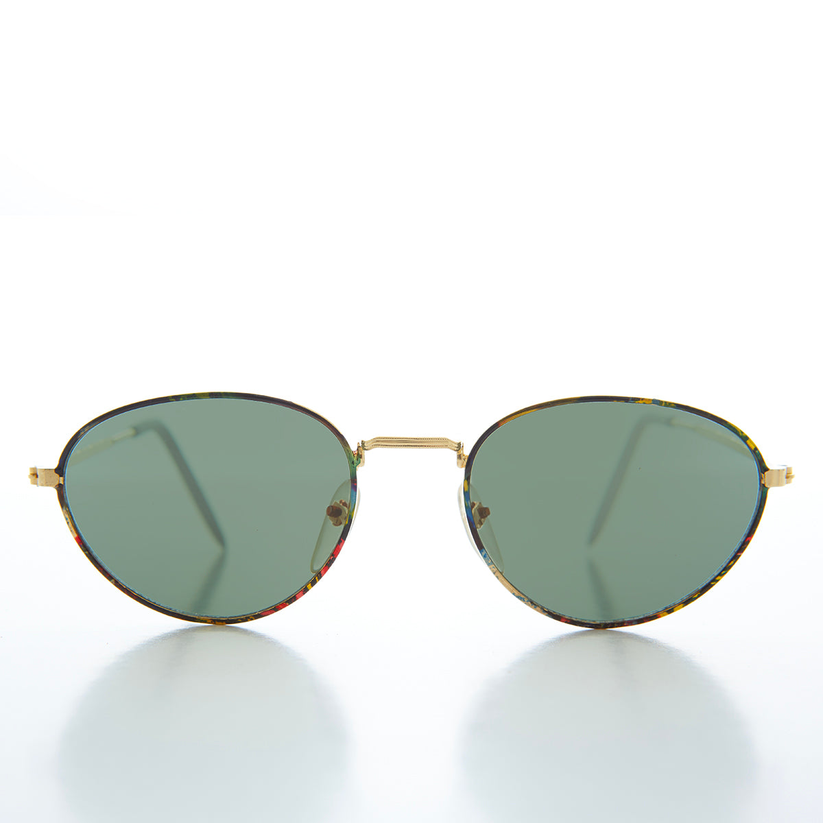 Oval Gold Vintage Sunglasses - Reggie