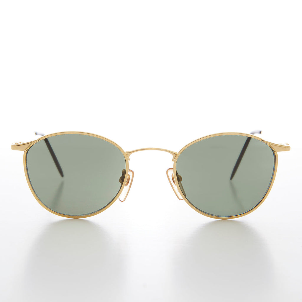 Round Metal Polo Schoolboy Classic Vintage Sunglass - Rory