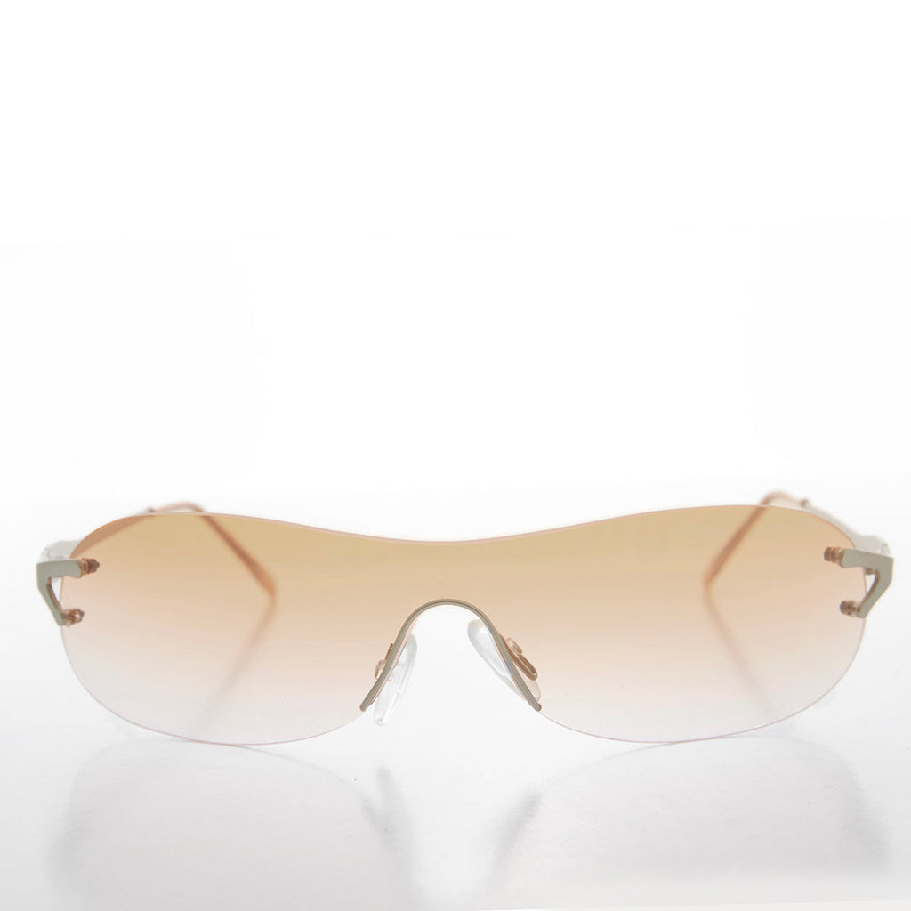 Wrap Around Mono Lens Vintage Sunglasses - Rosen