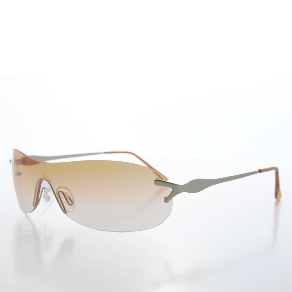 Wrap Around Mono Lens Vintage Sunglasses - Rosen
