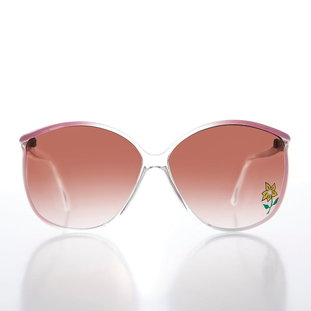 80s Rhinestone Boho Vintage Sunglasses - Belinda