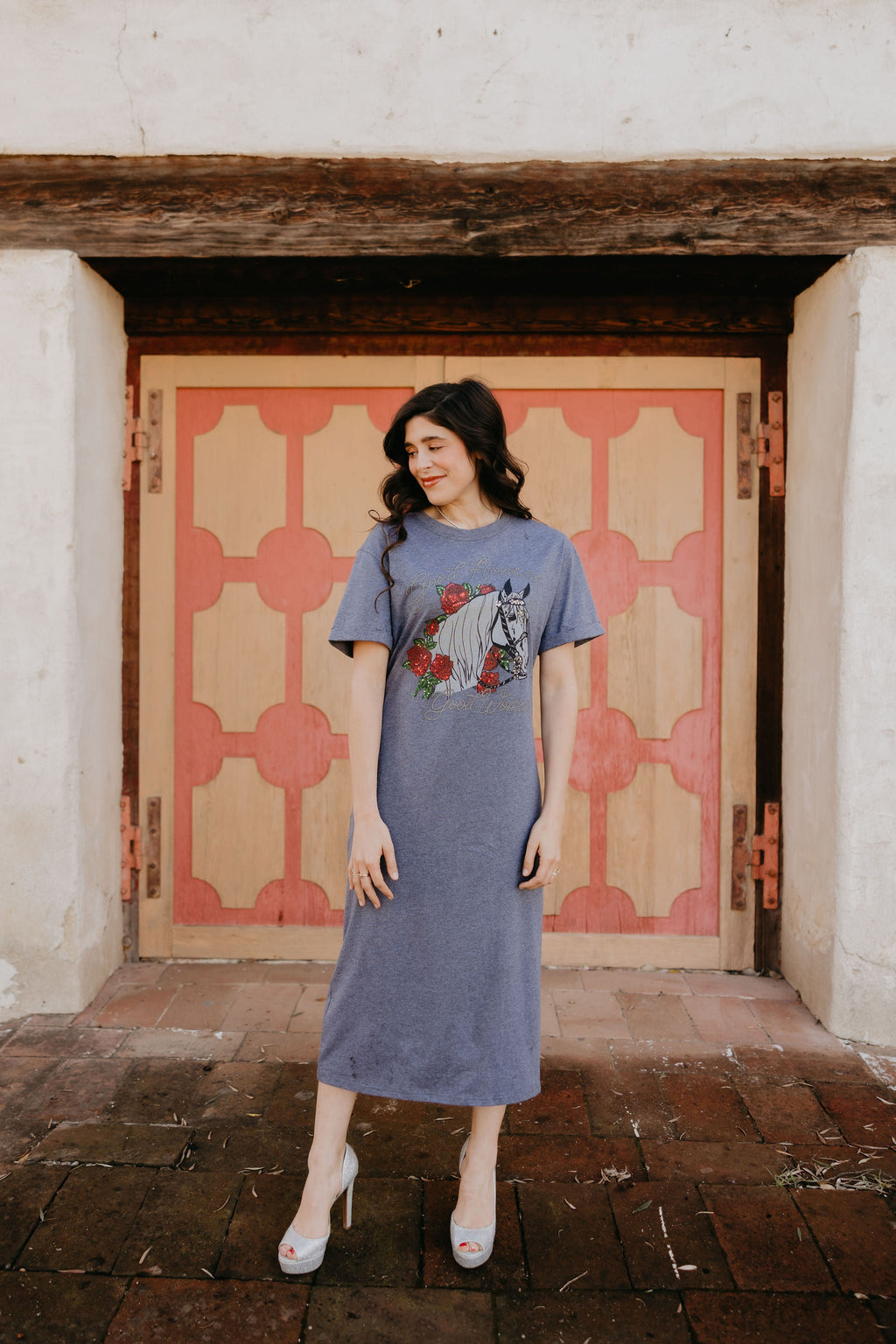 Camarillo White Horses Dress