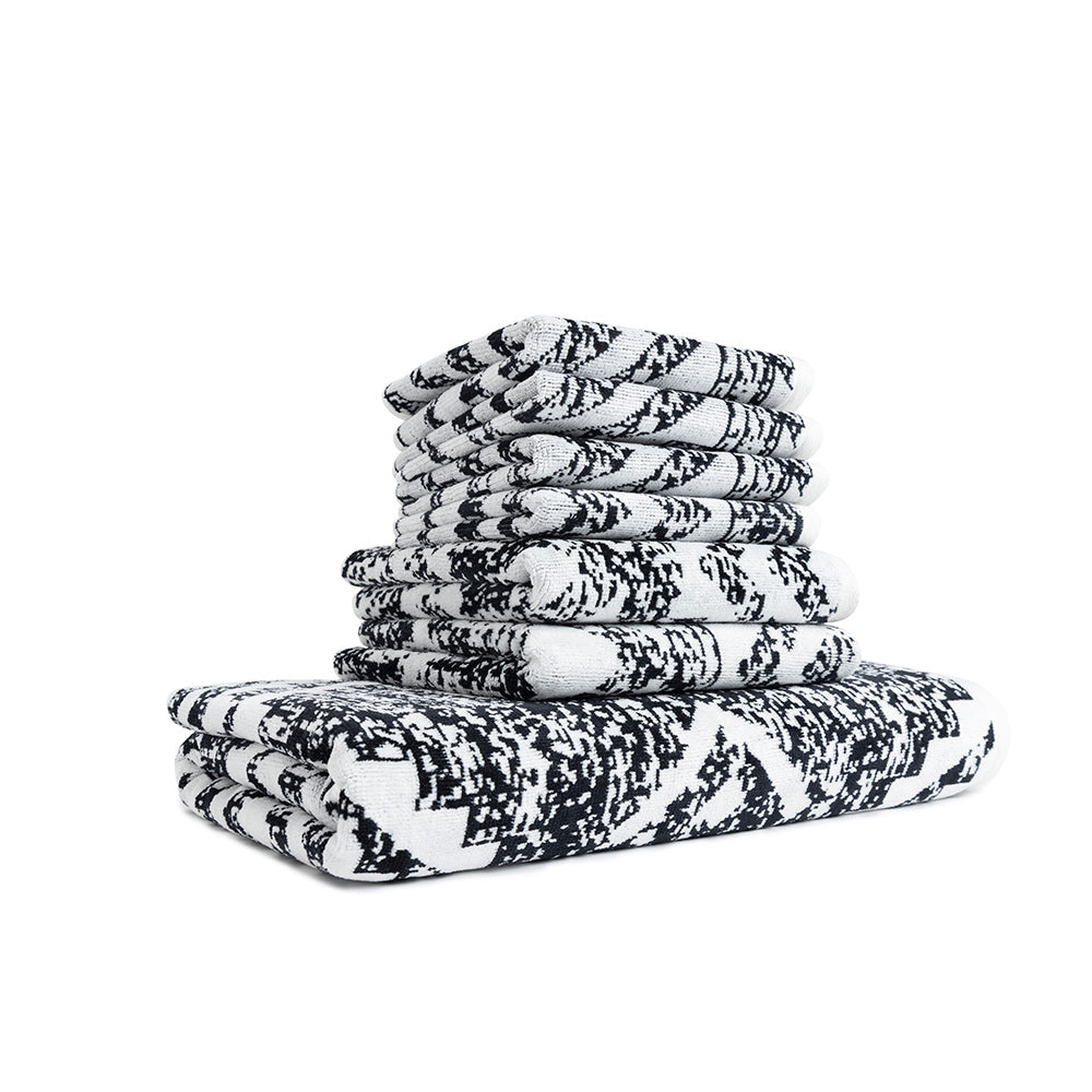 Myra Cloudstone Towel with textured pattern for home use