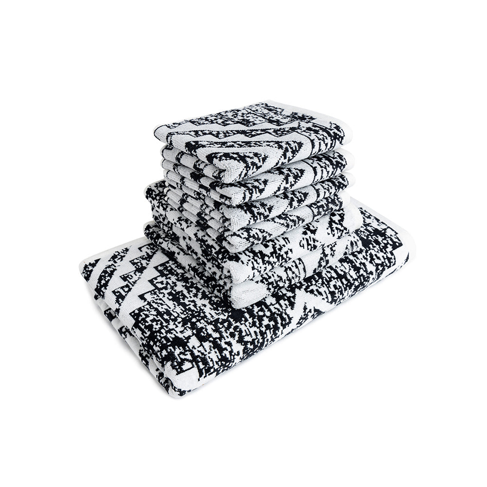 Myra Cloudstone Towel with textured pattern for home use