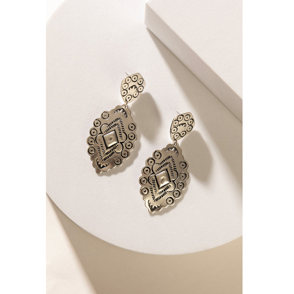 Antiqua Anne Earrings In Silver