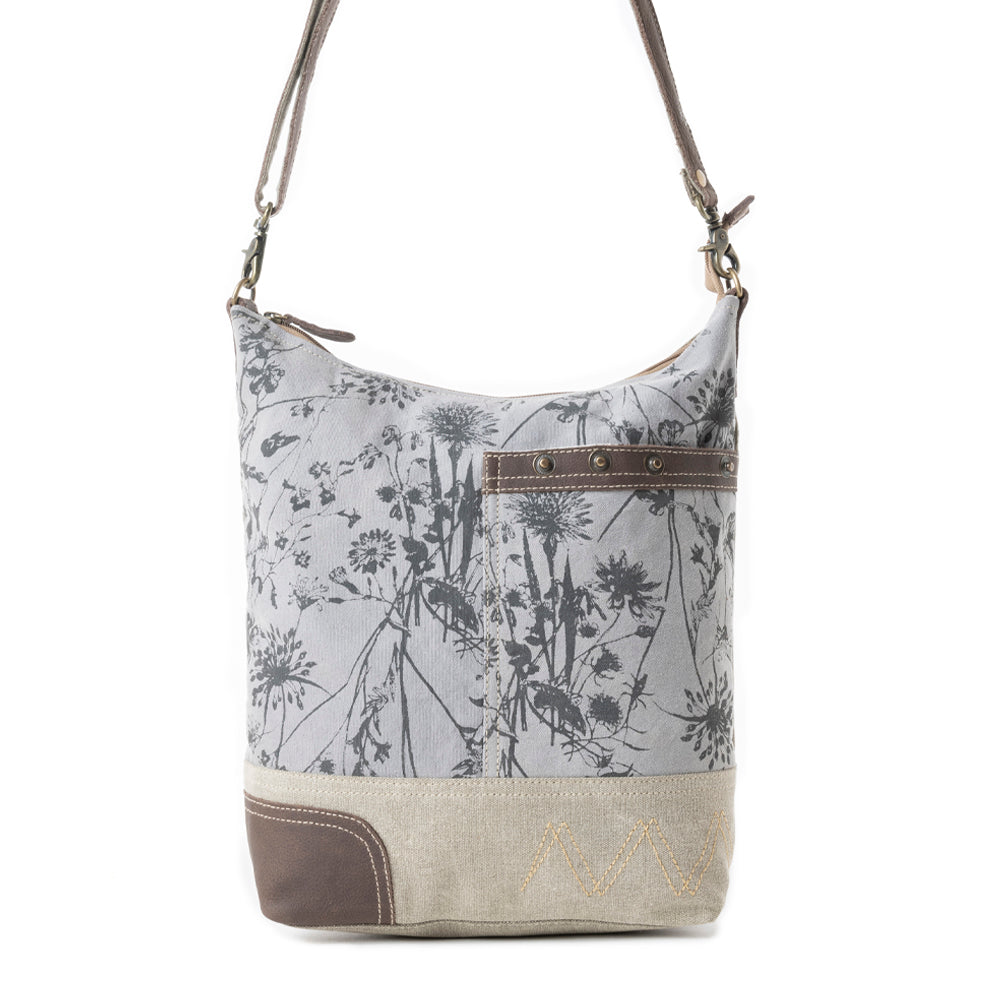 EcoFlora Western Shoulder Bag in Porcelain Bloom