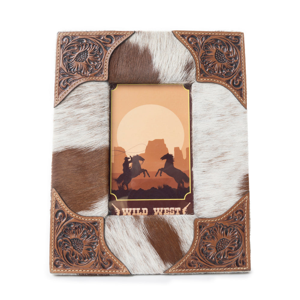 Tumbleweed Trail Photo Frame In Brown & White