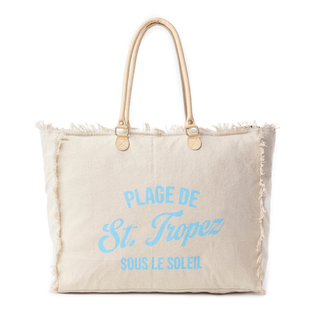 Saint Tropez Weekender Bag In Sand