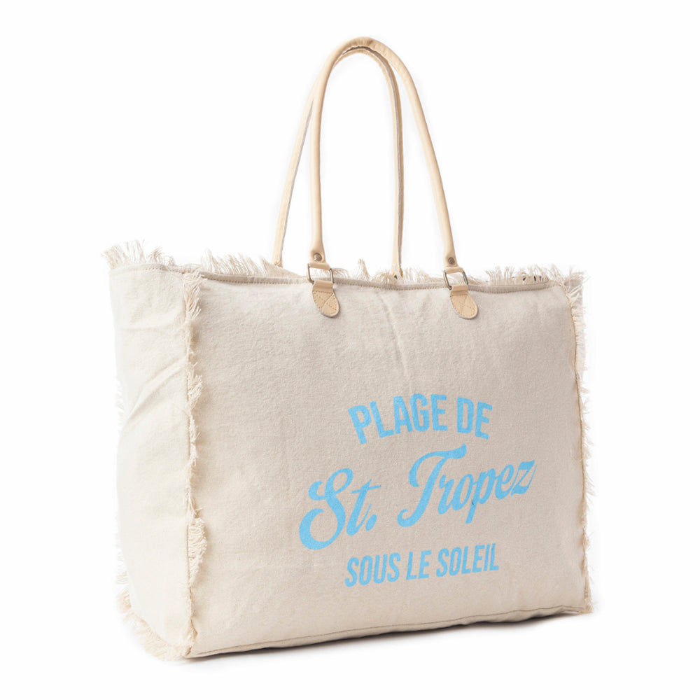Saint Tropez Weekender Bag In Sand