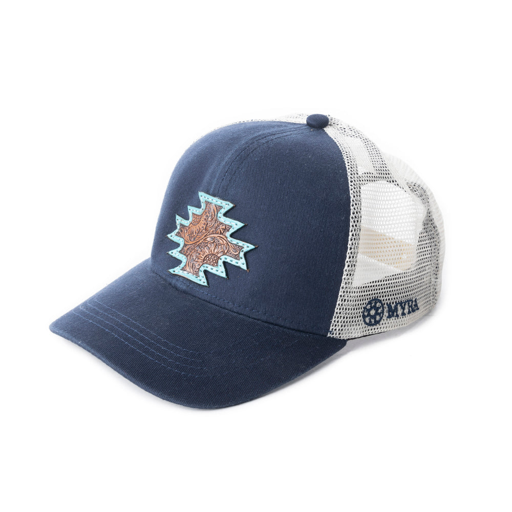 Jenson Hill Cap In Navy & Off White