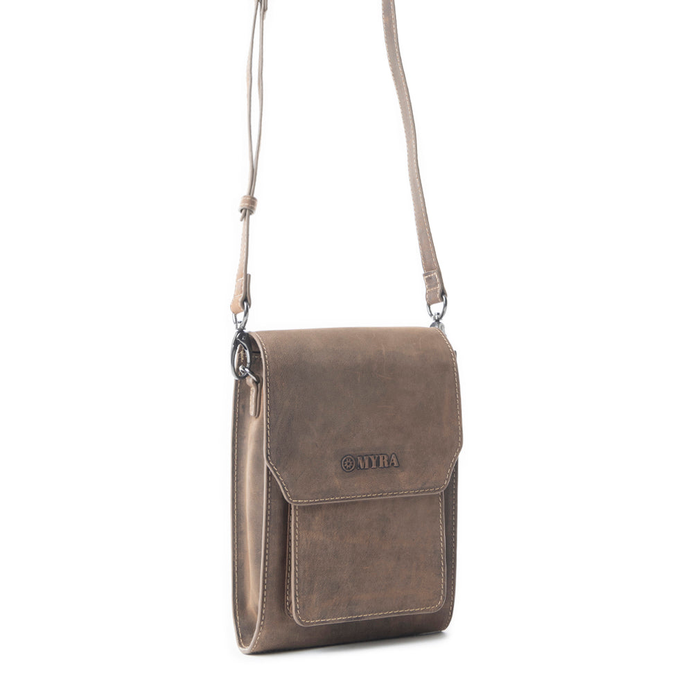 Padrina Trail Leather Bag In Dark Brown
