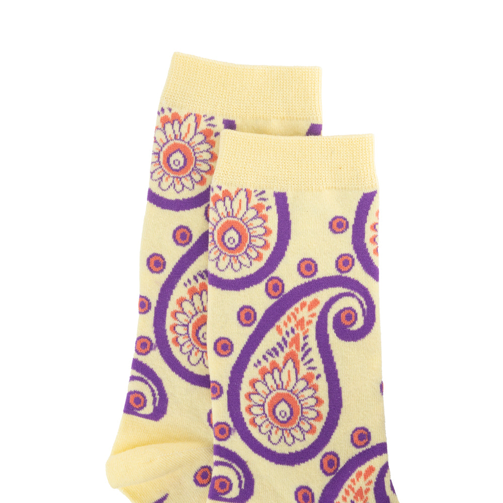 Sunshine Swirl Suzie Socks In Cream