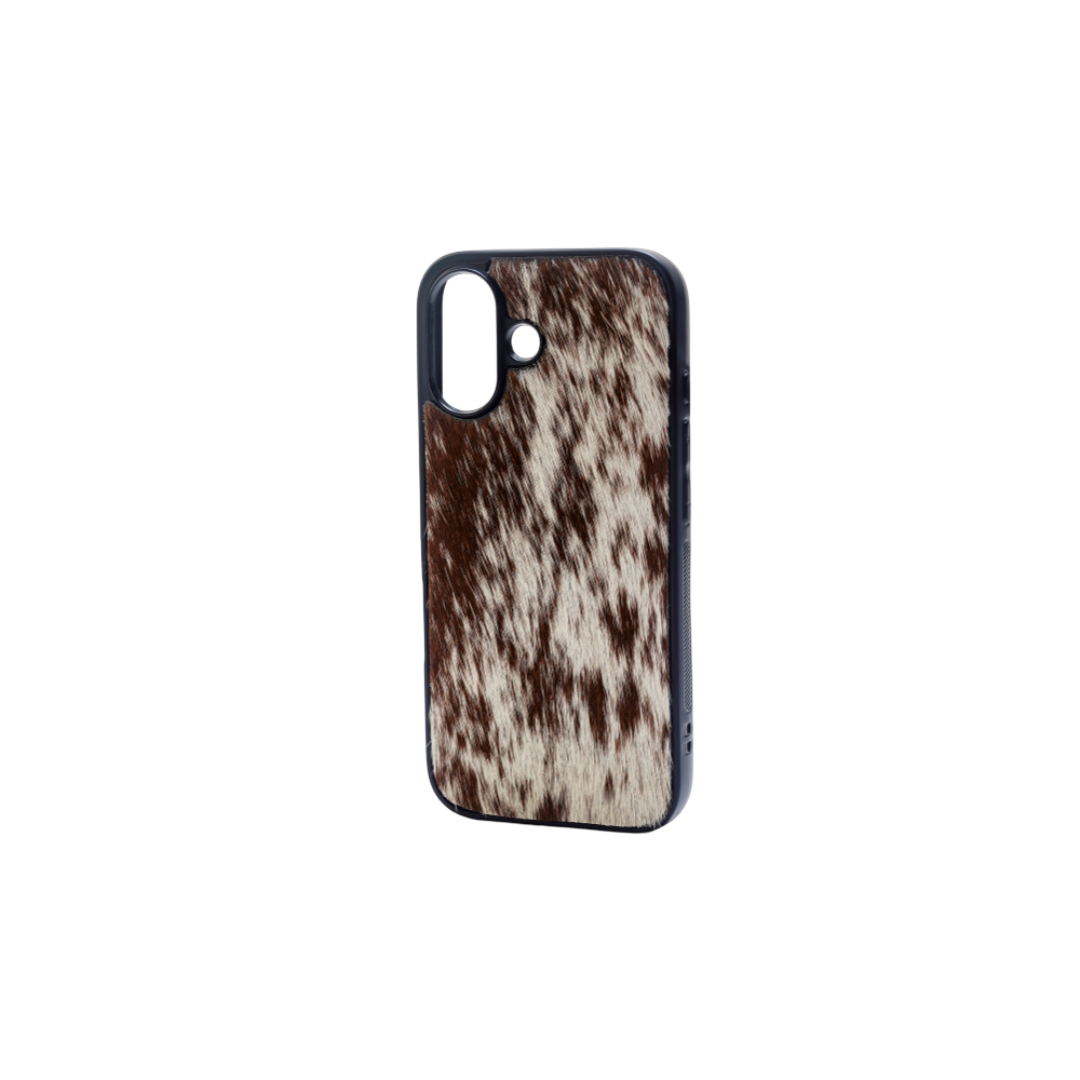 Myra Hawk Ridge Phone Case for iPhone 16 with handtooled leather for everyday use