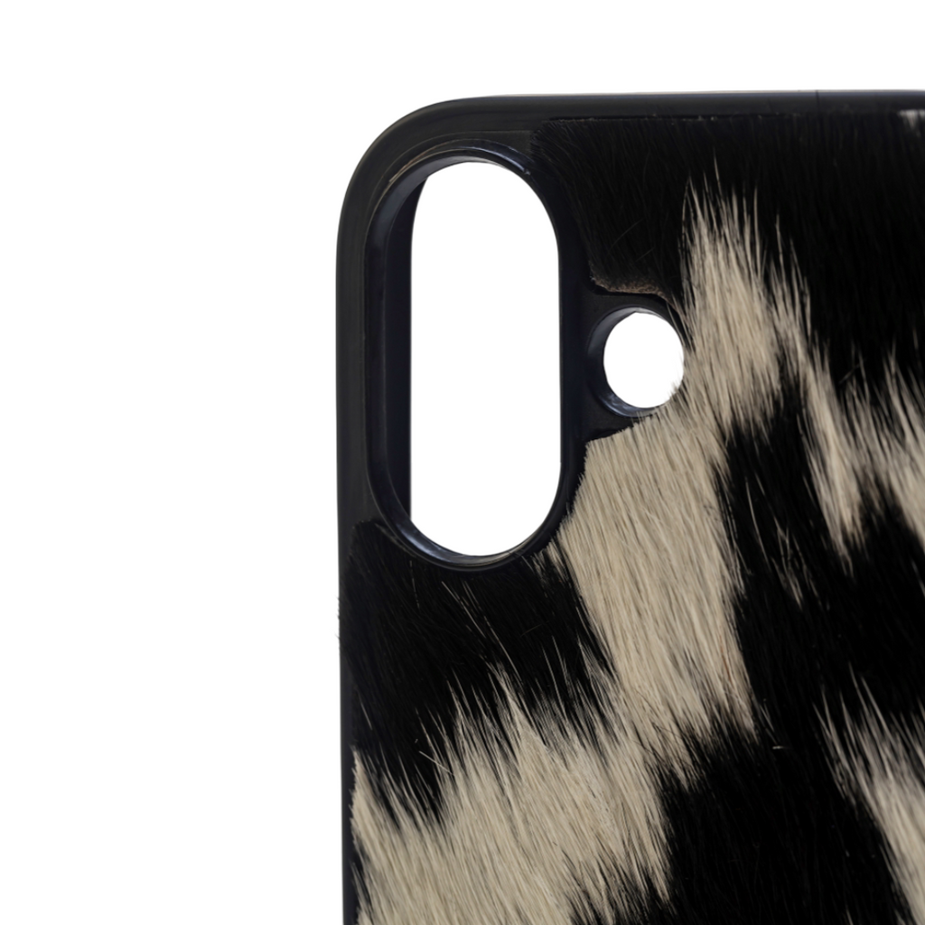 Myra Hawk Ridge Phone Case for iPhone 16 with handtooled leather for everyday use