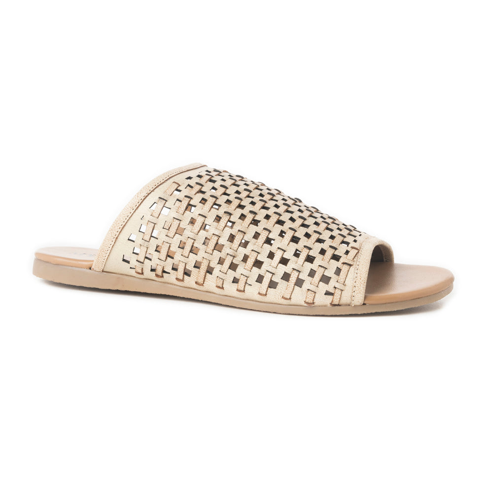 Dawnlace Desert Curve Sandals in  Beige