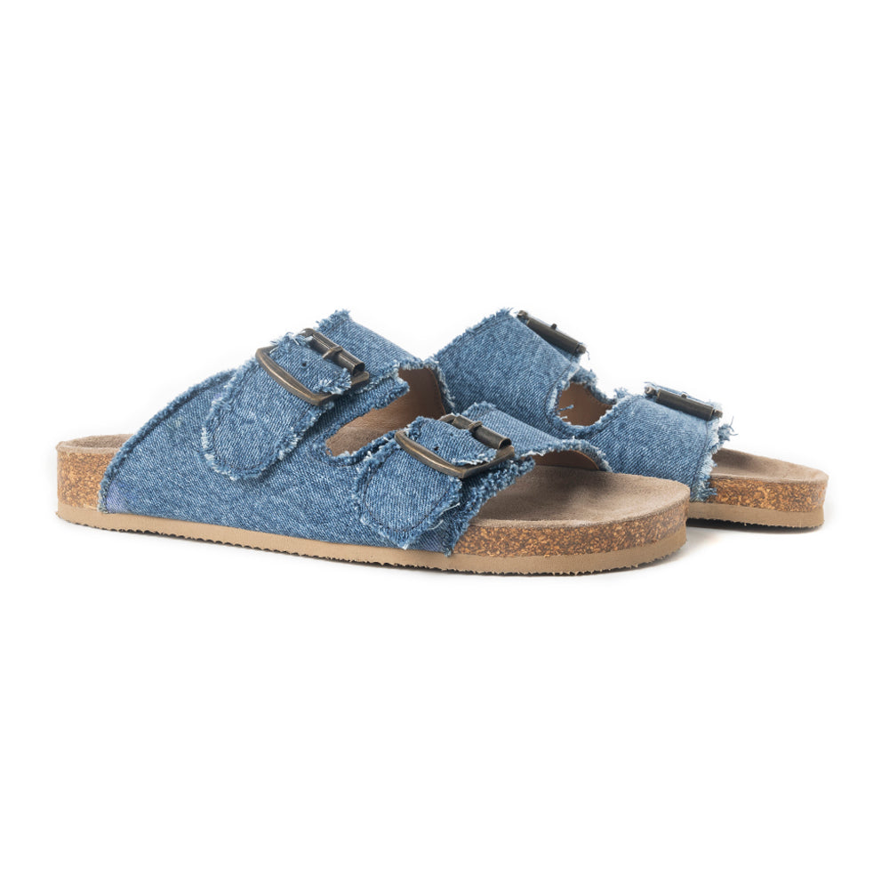 Blue Ridge Denim Sandals in Dusty Indigo