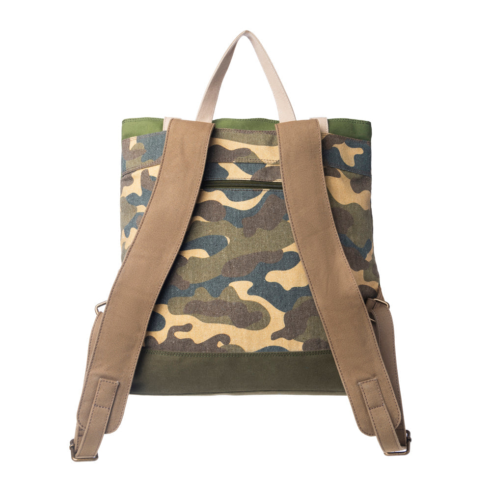 Myra Ranger’s Day Backpack in Woodland Camo Green