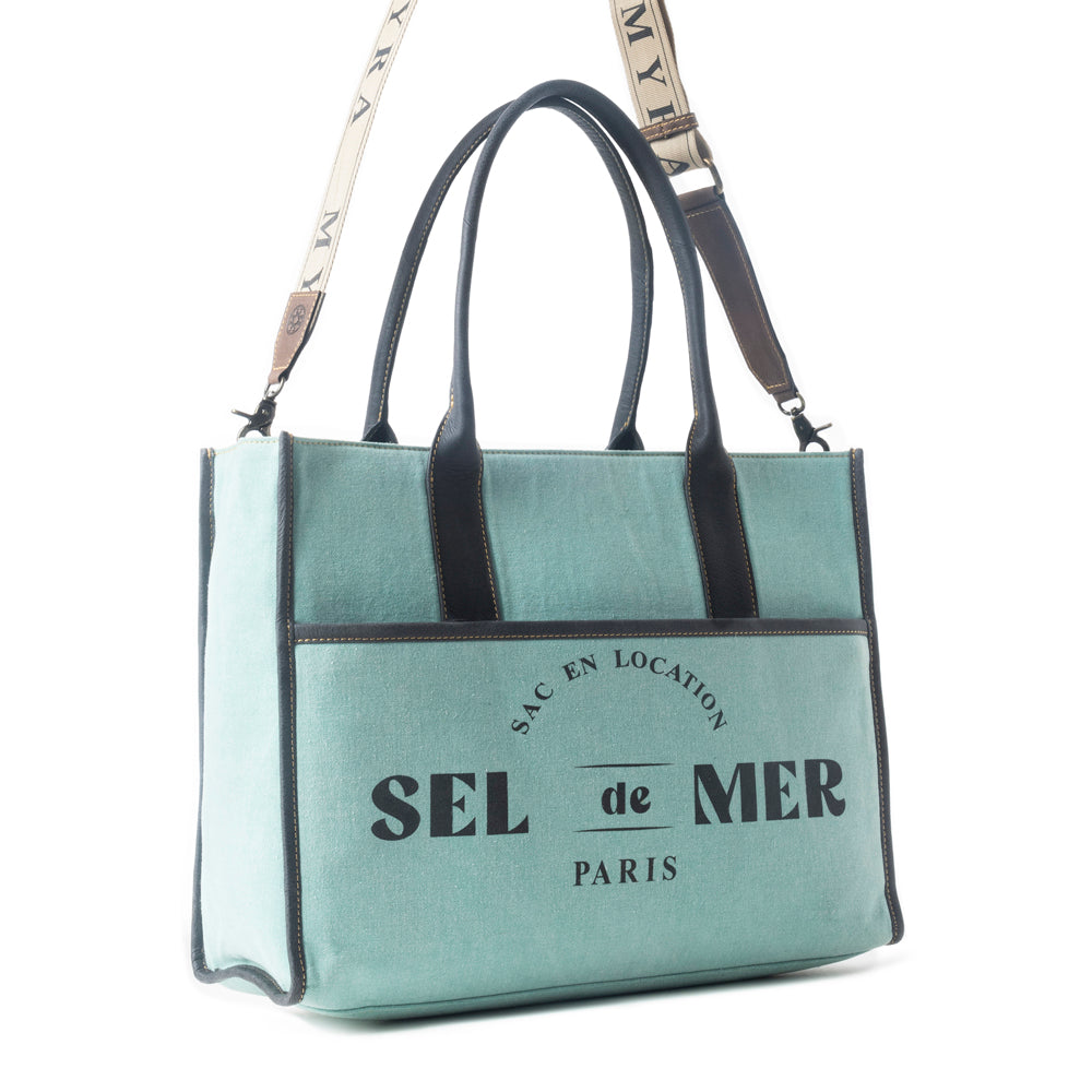 Sel de Mer Tote Bag in Green