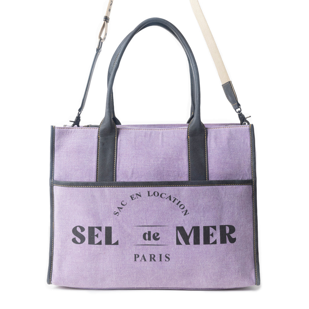 Sel de Mer Tote Bag in Purple