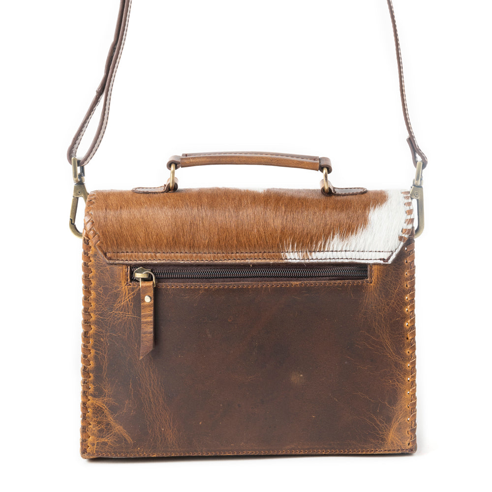 Dakota Dusk Handtooled Bag in Saddle Dust & Moonlight