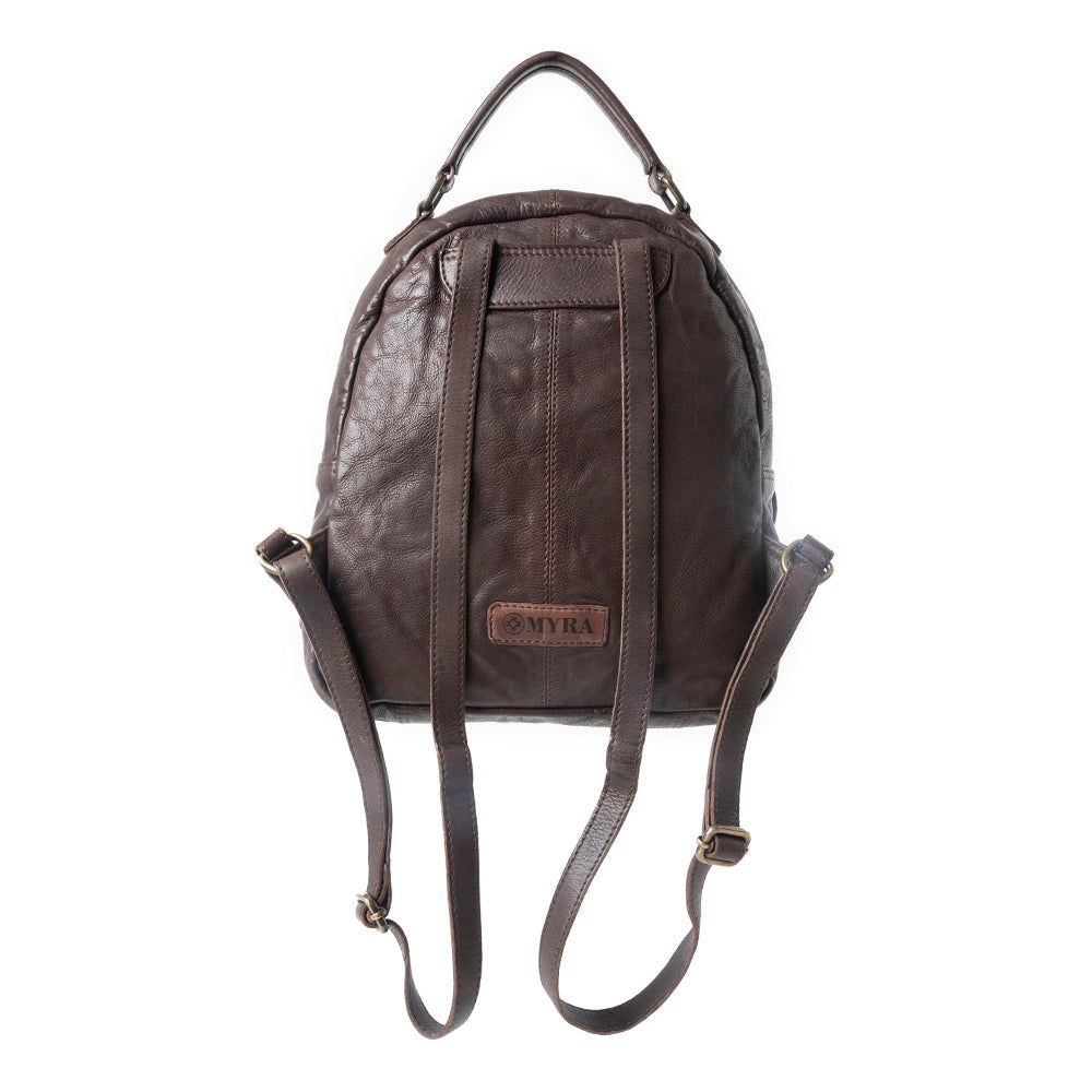 Midnight Rodeo Leather Backpack in Espresso Brown