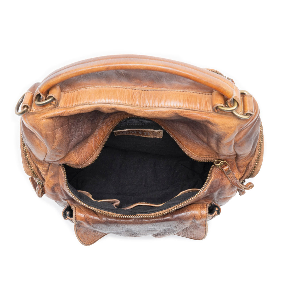 Sheriff’s Dusk Leather Backpack in Smoky Brown