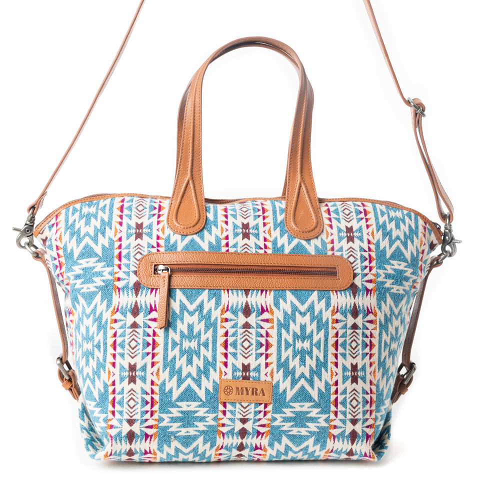 Aztec Breeze Weekender Bag in Cerulean Blue